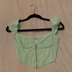 Oh Polly mint corset top